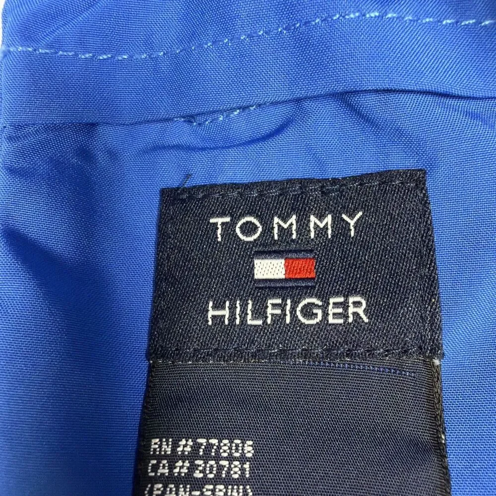 Tommy Hilfiger Sailing Gear USA Board Shorts Men's Large Blue White Yellow Swim